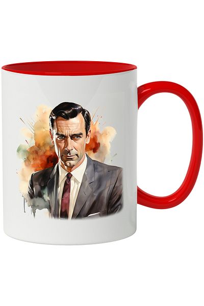 StoryGift Romania Mug With Don Draper, Mad Men, TV Series, American, Multicolor 330 ml, Ceramic with, With ,STG