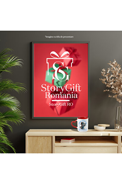 StoryGift Romania Cana Pisica Detectiv Rezolvand Mistere - Sherlock Cat, 330ml, Ceramica Cu Maner , Cu ,stg