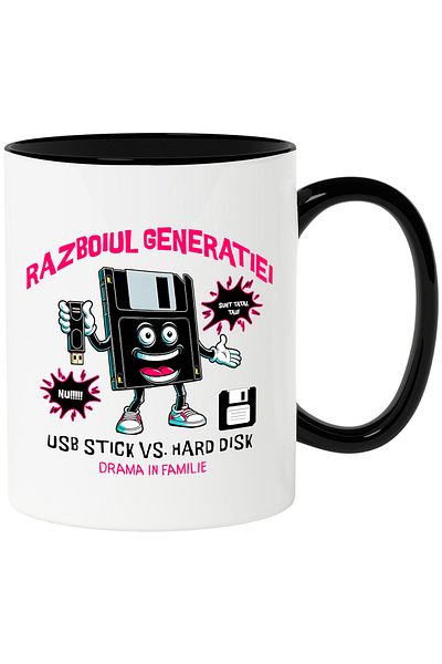 StoryGift Romania Mug generation war drama in family data, 330ml, Ceramic with Black Handle, With Ma,STG