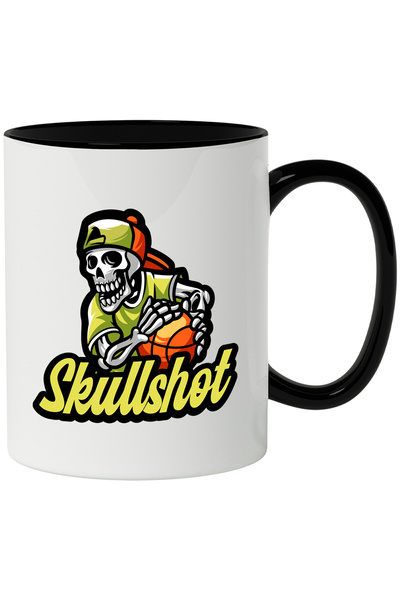 StoryGift Romania Cana Cu Skullshot, Basketball, Minge, Schelet, Sapca, Sport, Multicolor 330 ml, , Cu ,STG