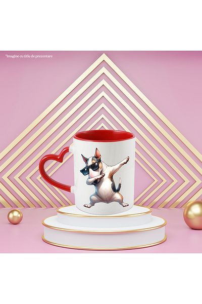 StoryGift Romania Cana Cu Un Catel Cu Ochelari Care Danseaza | Ilustratie | Jucaus | Pentru Iubito, Cu ,stg