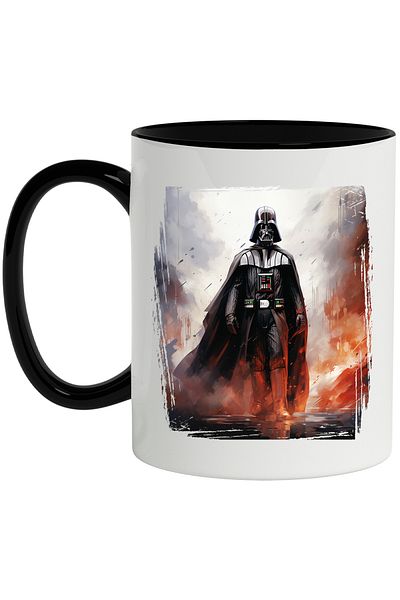 StoryGift Romania Mug With Anakin Skywalker, Darth Vader, Water, Explosion, Rain, SF, Multicolor 330, With ,STG