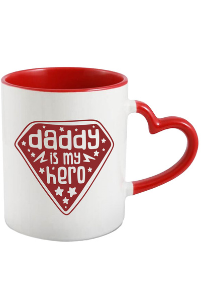 StoryGift Romania Cana cu Textul in Engleza Daddy is My Hero,Tati e Eroul Meu...