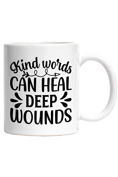 StoryGift Romania Cana cu mesajul "Kind words can heal deep wounds" - cuvinte...