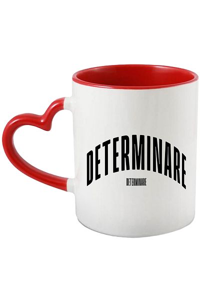 StoryGift Romania Mug The Word Determination, Motivational, Self Help, Self Understanding, Appreciation, With ,STG