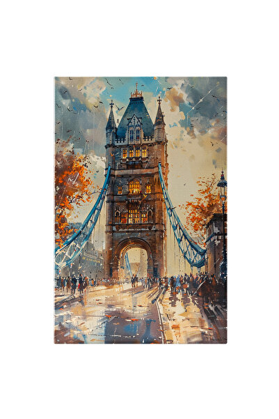 StoryGift Romania Tablou Canvas Podul Din Regatul Unit Tower Bridge Cu Cerul ...