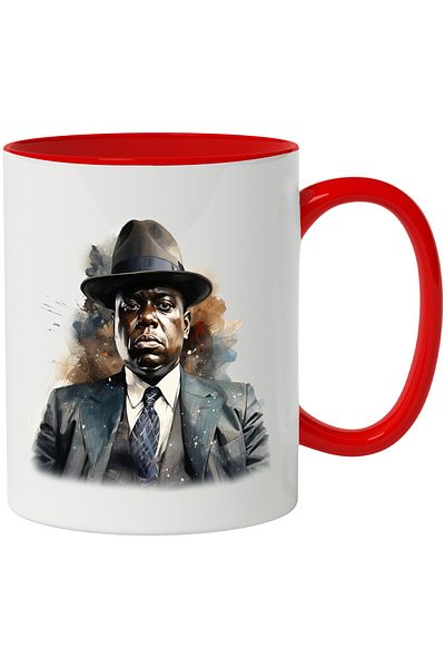 StoryGift Romania Mug With The Notorious B.I.G., Rapper, Music, Celebrity, Multicolor 330 ml, Ceramics, With ,STG