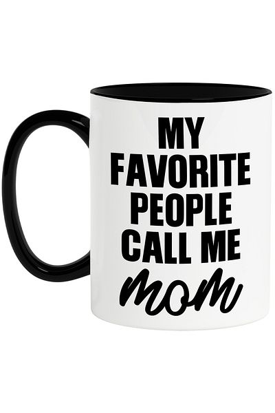 StoryGift Romania Mug with the message "My favorite people call me mom" - my favorite people call me mom, With ,STG