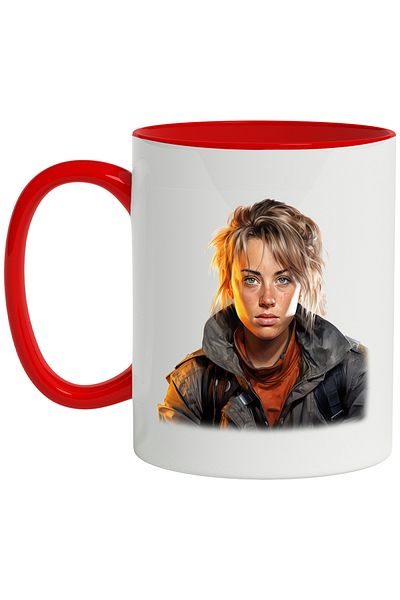 StoryGift Romania Mug With Lili Reinhart, Actress, Hollywood, TV Series, Star, Multicolor 330 ml, With ,STG