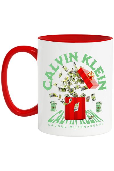 StoryGift Romania Mug __ - Millionaire's Gift, 330ml, Ceramic with Red Handle, With Red Handle, STG
