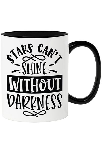StoryGift Romania Mug with the text "Stars cannot shine without darkness" - obstacles that give, With ,STG