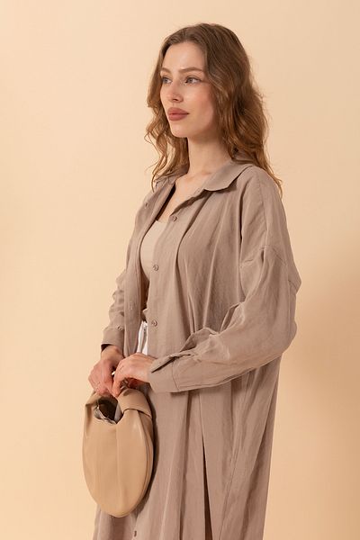 Stilife Cupra Long Tunic Stone