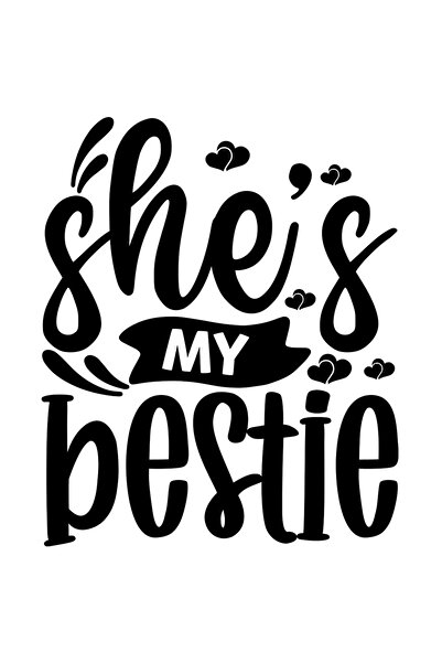 StoryGift Romania Sticker Eticheta 40CM Exterior cu inimioare si textul "She'...