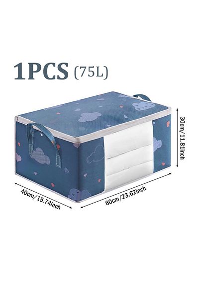 Choice 1PCS 75L Quilt Clothes Big Capacity Storage Bag Quilt Bedding Storage Closet Organizer Wardrobe Orga