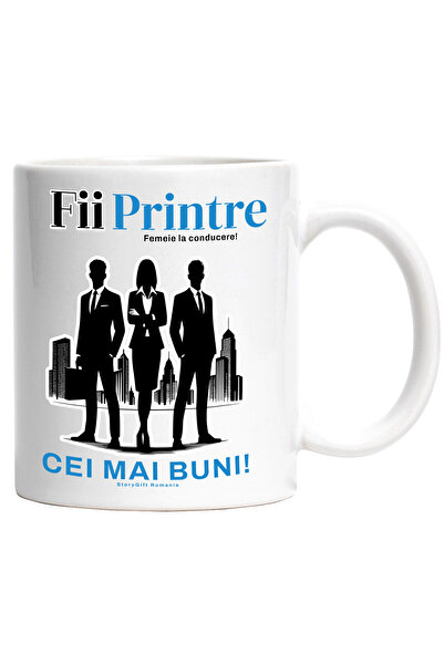 StoryGift Romania Cana Motivational Femeie Intre Doi Barbati Mesaj Fii Printr...