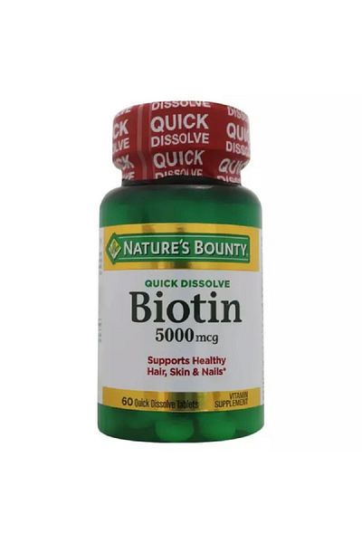 Nature's Bounty NATURES BOUNTY BIOTIN 5000MCG TAB 60S