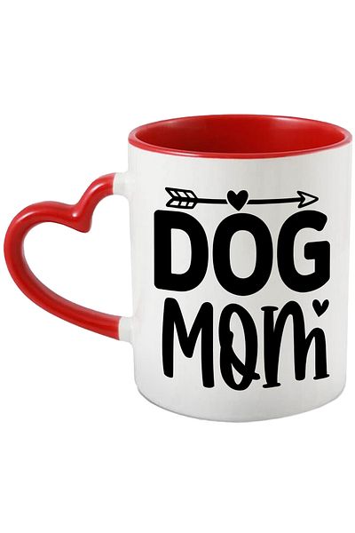 StoryGift Romania Heart mug for moms who love dogs - pets with Mane, Cu, STG.