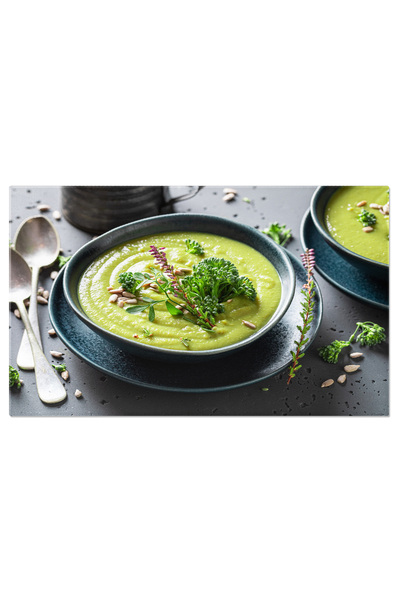 StoryGift Romania Tablou Canvas Savoare Toamnatica Supa De Dovleac Cu Crutoane Si Seminte De Dovleac, O Bucatarie