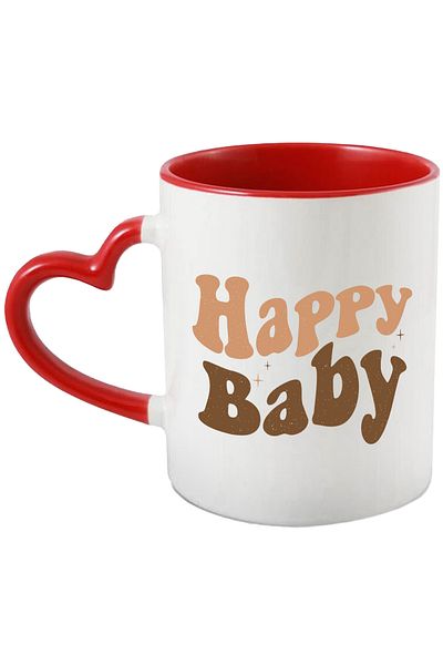 StoryGift Romania Mug for a good and happy baby with the message in English "Happy baby" with , With ,STG