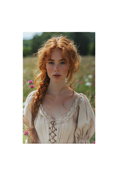 StoryGift Romania Tablou Canvas: Răsăritul Emoțiilor Fetei Cu Coadă Și Curaju...