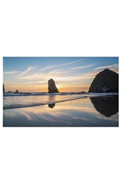 StoryGift Romania Tablou Canvas: Apus De Soare Reflectat In Lac