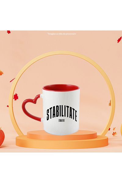 StoryGift Romania Mug The Word Stability, Motivational, Self Help, Self Understanding, Appreciation, With ,stg