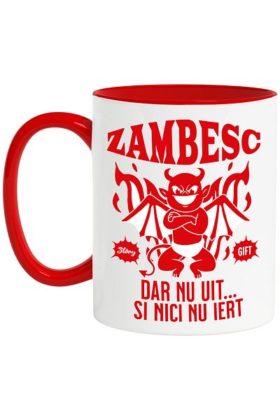 StoryGift Romania Mug with Smiling Devil Text I Smile But I Don't Forget And I Don't Forgive, Hallow, With,STG