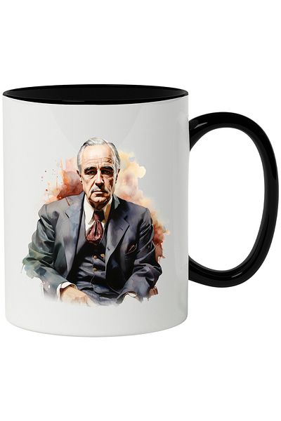 StoryGift Romania The Godfather Mug, Fictional Character, Movie Lovers, Multicolor 330 ml, Ce, Cu,STG