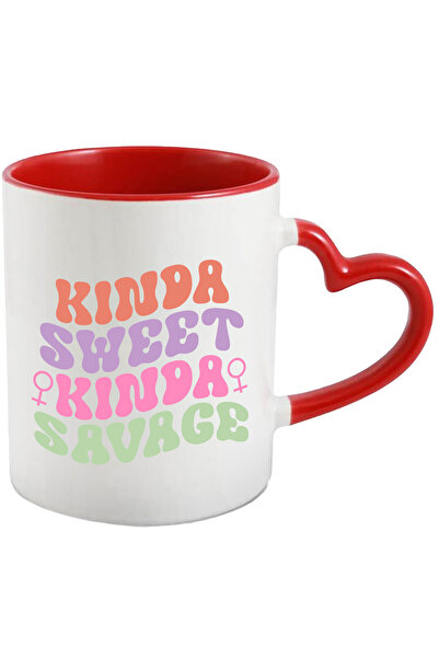 StoryGift Romania Cana cu textul "Kinda sweet, kinda savage" - un fel de dulc...