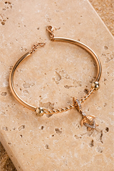 Safir Kuyumculuk S'CHARM Pırlantalı Kaplumbağa Charm