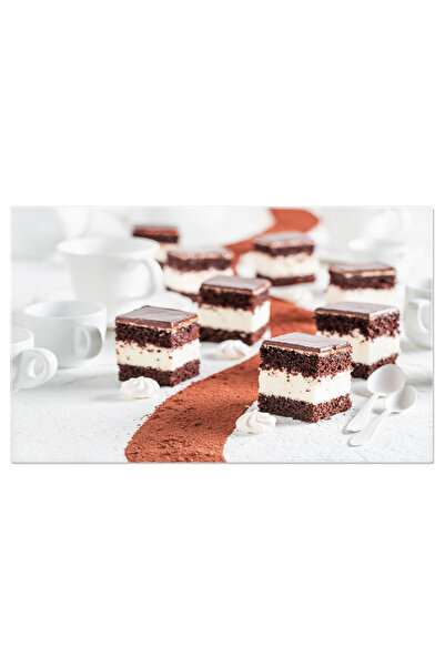 StoryGift Romania Tablou Canvas Tarta Cu Umplutura De Crema Si Blaturi De Bis...
