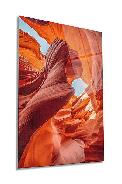 Rosyvien Vertikalna staklena slika kanjona Antelope, dekoracija zidova za dom...