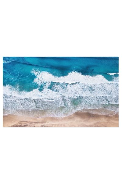 StoryGift Romania Tablou Canvas Valuri Din Vederea De Sus Aerian, Turquoise, Vara, Apa, Plaja 683