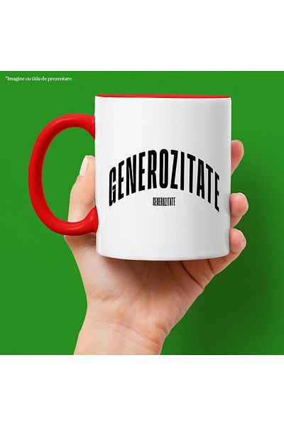 StoryGift Romania Mug The Word Generosity, Motivational, Self Help, Self Understanding, Appreciation, With ,STG