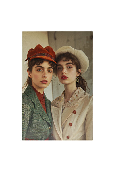 StoryGift Romania Tablou Canvas Femei Îmbrăcate Elegant Pregătite De Drum - P...