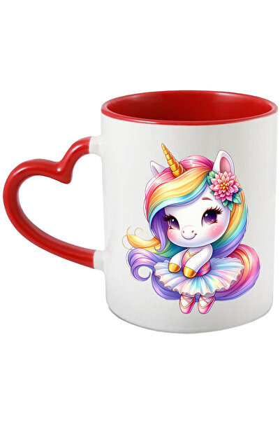 StoryGift Romania Cana cu un unicorn care danseaza, ilustratie, rochie de bal...