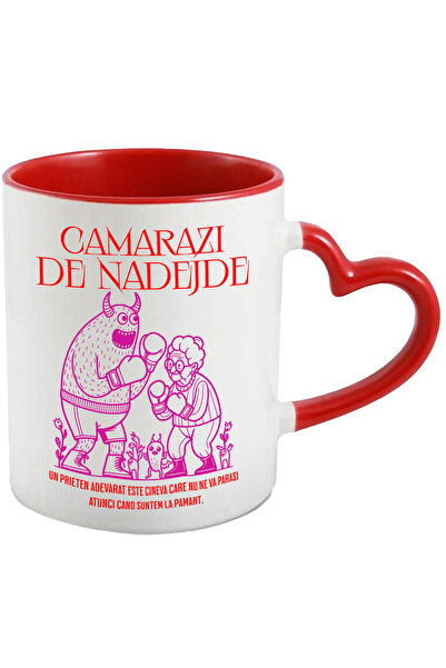 StoryGift Romania Cana Camarazi bunica facand box cu un monstru bunici, 330ml, Ceramica cu Maner I, Cu ,STG