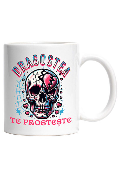 StoryGift Romania Cana Craniu Uman Text Haios Dragostea te Prosteste Valentin...