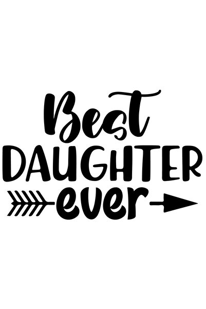 StoryGift Romania Sticker Exterior Pentru Cea Mai Tare Fiica Dintotdeauna - I...