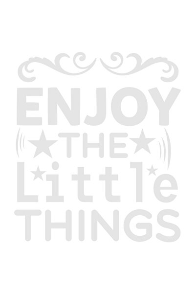 StoryGift Romania Sticker Autocolant 30CM Exterior cu mesaj care te indeamna sa te bucuri de lucrurile marunte ,