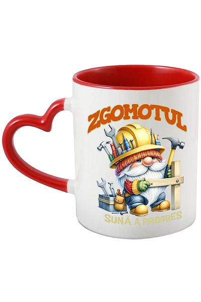 StoryGift Romania Mug Man Craftsman Worker the noise sounds of progress, 330ml, Ceramic with Handle in, With, STG