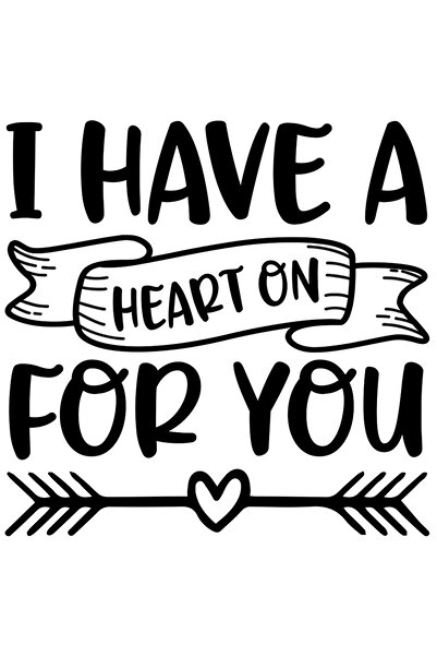 StoryGift Romania Sticker Eticheta 40CM Exterior cu inimioara pentru indragostiti - inima pentru ea , Vinyl Negr