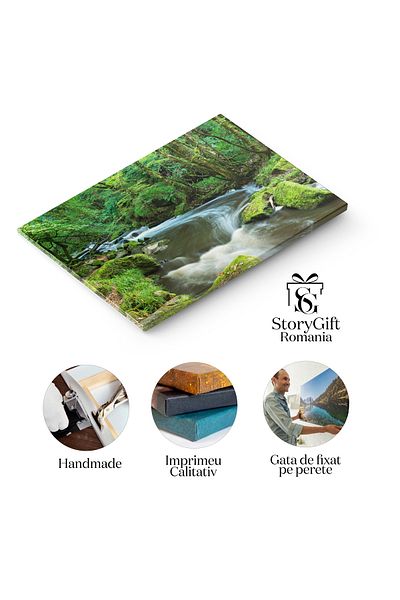 StoryGift Romania Canvas Print Golitha Waterfall in Cornwall waterfall, nature, landscape, Cornwall, water 2179