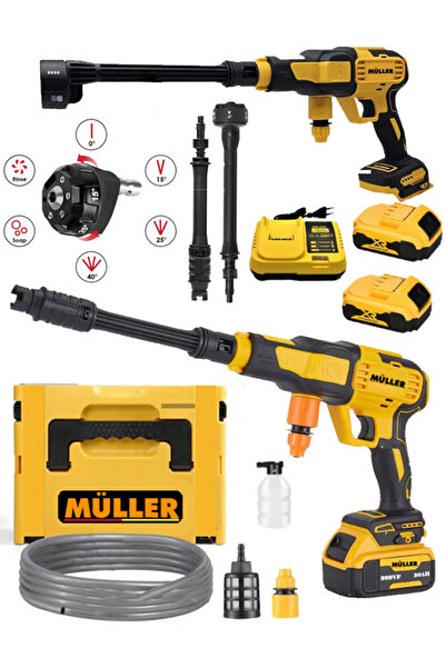 Müller 999 Vf Çift Akülü Bakır Sargılı Su Soğutmalı Profesyonl Yüksek Basınçlı Bahçe Ve Oto Yıkama