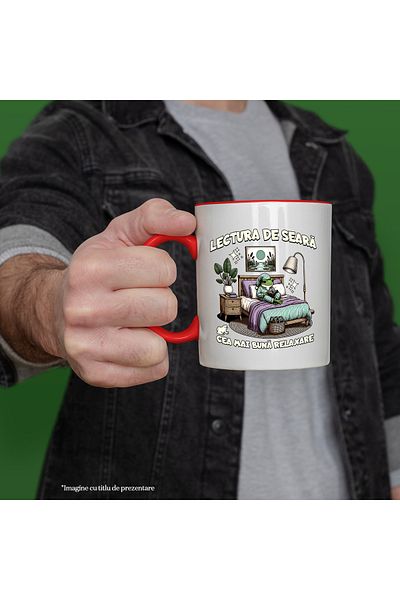 StoryGift Romania Evening Reading Mug – the best relaxation frog, 330ml, Ceramic with Handle, With,STG