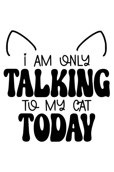 StoryGift Romania Sticker Exterior Pentru Iubitorii De Pisici Cu Textul "eu V...