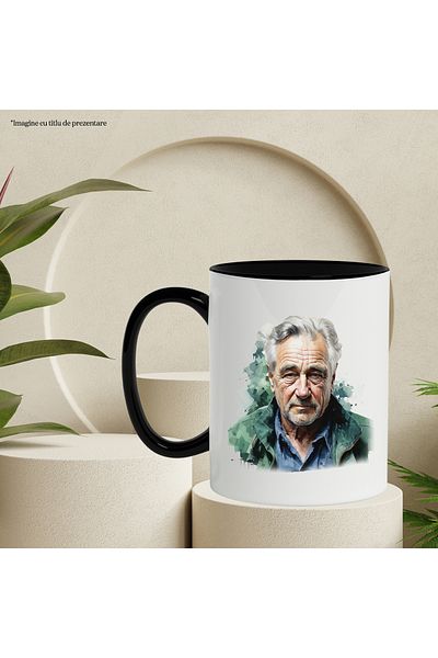 StoryGift Romania Mug With Harrison Ford, Actor, Celebrity, Movie, Multicolor 330 ml, Ceramic with , With ,STG .