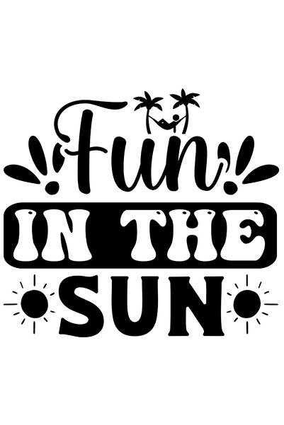 StoryGift Romania Sticker Autocolant 70CM Exterior cu textul "Fun in the sun"...