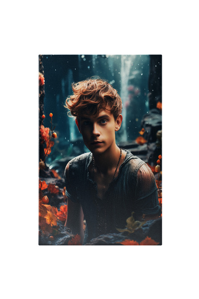 StoryGift Romania Tablou Canvas: Tablu Portret Adolescent Și Fundal De Povest...