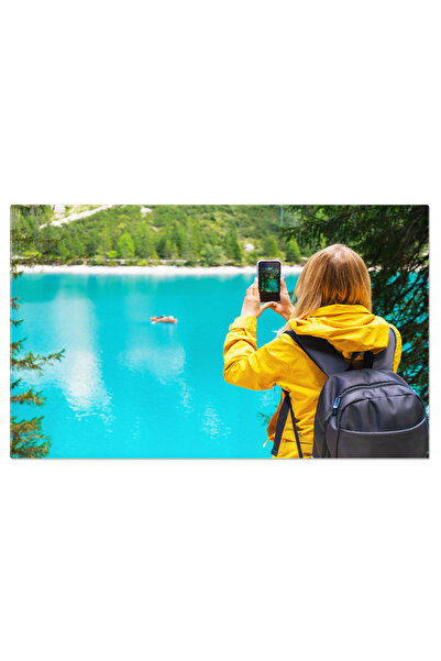 StoryGift Romania Tablou Canvas Fotografie Memorabila Turist Fotografiind Lac...